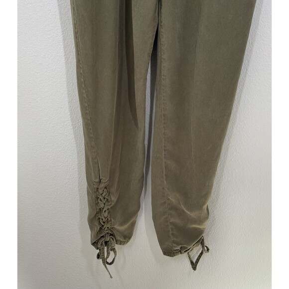 Pistola Ysabel Olive Green Sleeveless Jumpsuit Size S 100% Tencel Spring Summer - Picture 9 of 16